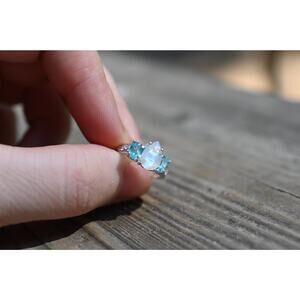 Moonstone and apatitie ring American made